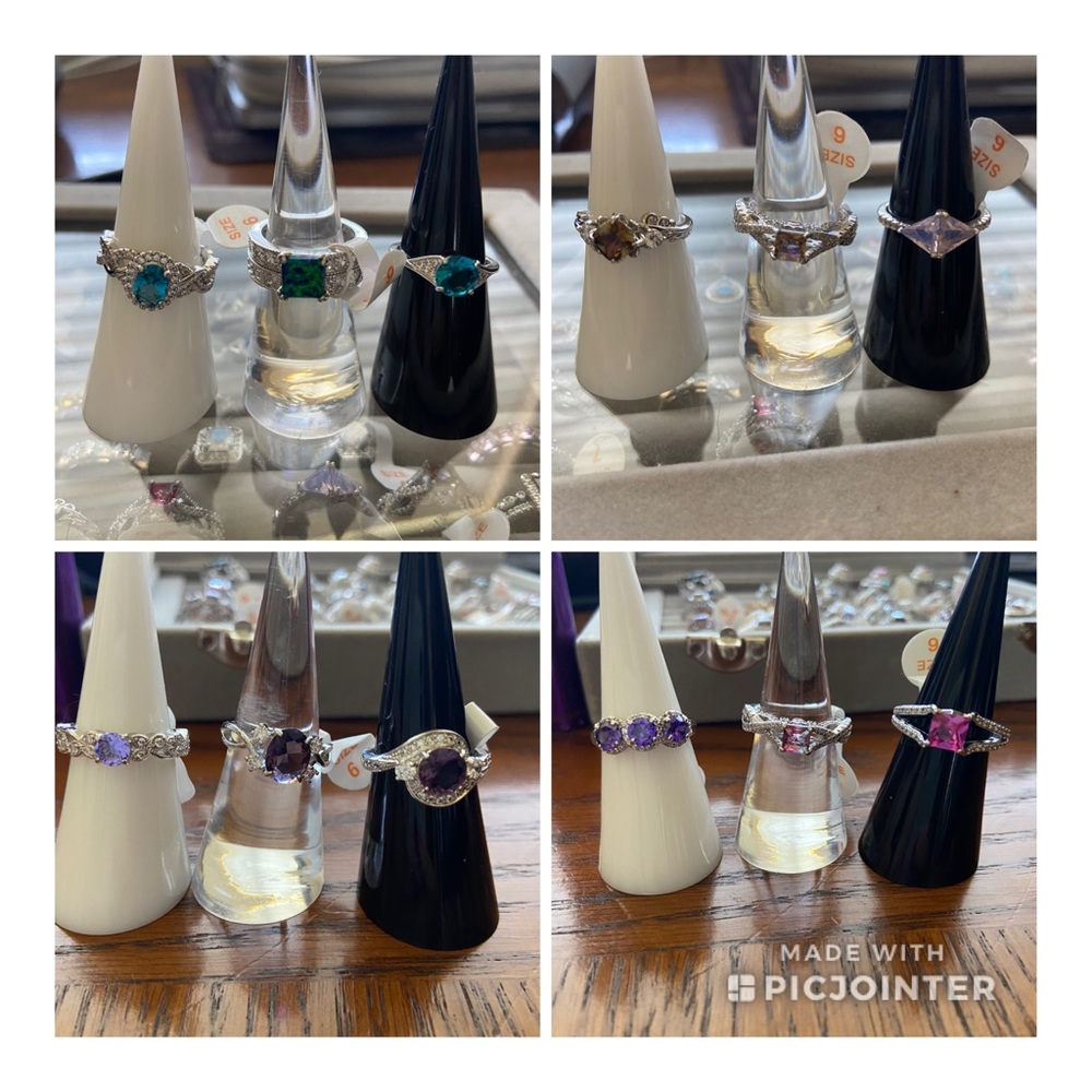 Rhodium plated Rings